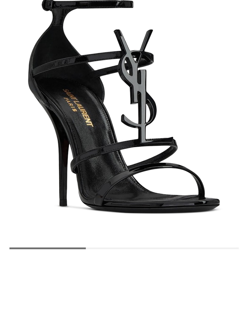 Saint Laurent Cassandra Black YSL Sandals – NWT Size 39